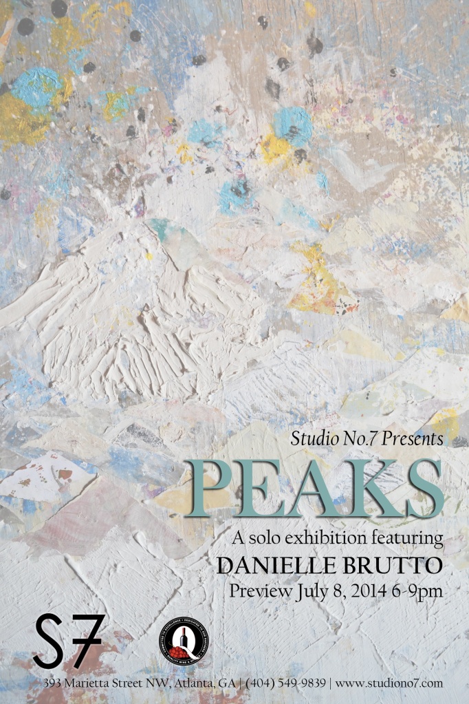 solo show at studio no. 7, tuesday july 8, 2014